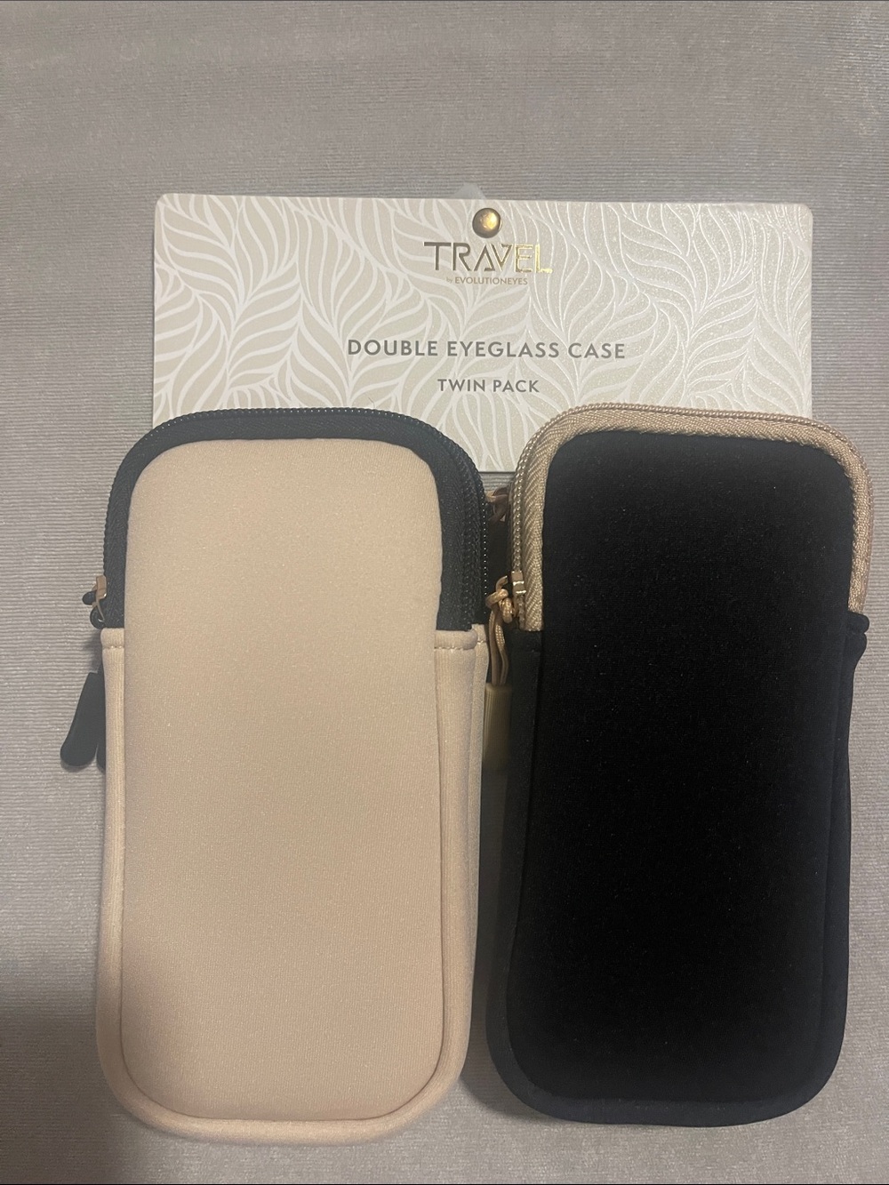 ❤️NEW!❤️Travel Twin Pack Double Eyeglass Cases.Option to buy 1 for $17. Ask pls.